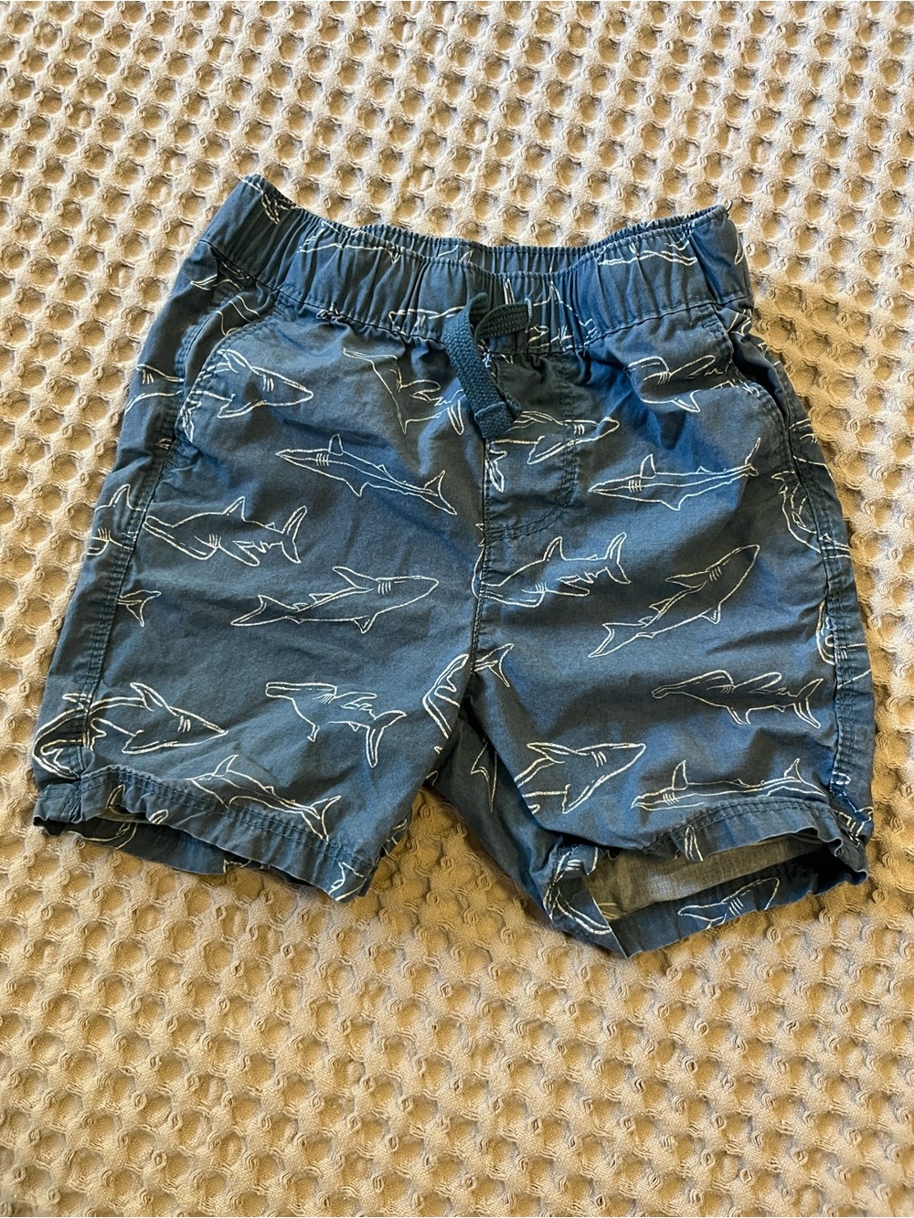 5 for $10 Kids' Shark Print Navy Blue Shorts